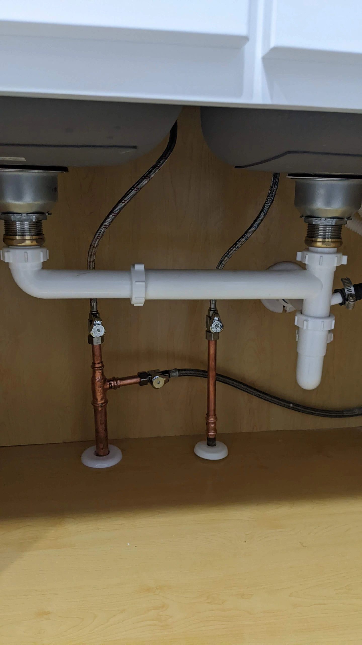 Under-sink plumbing repair