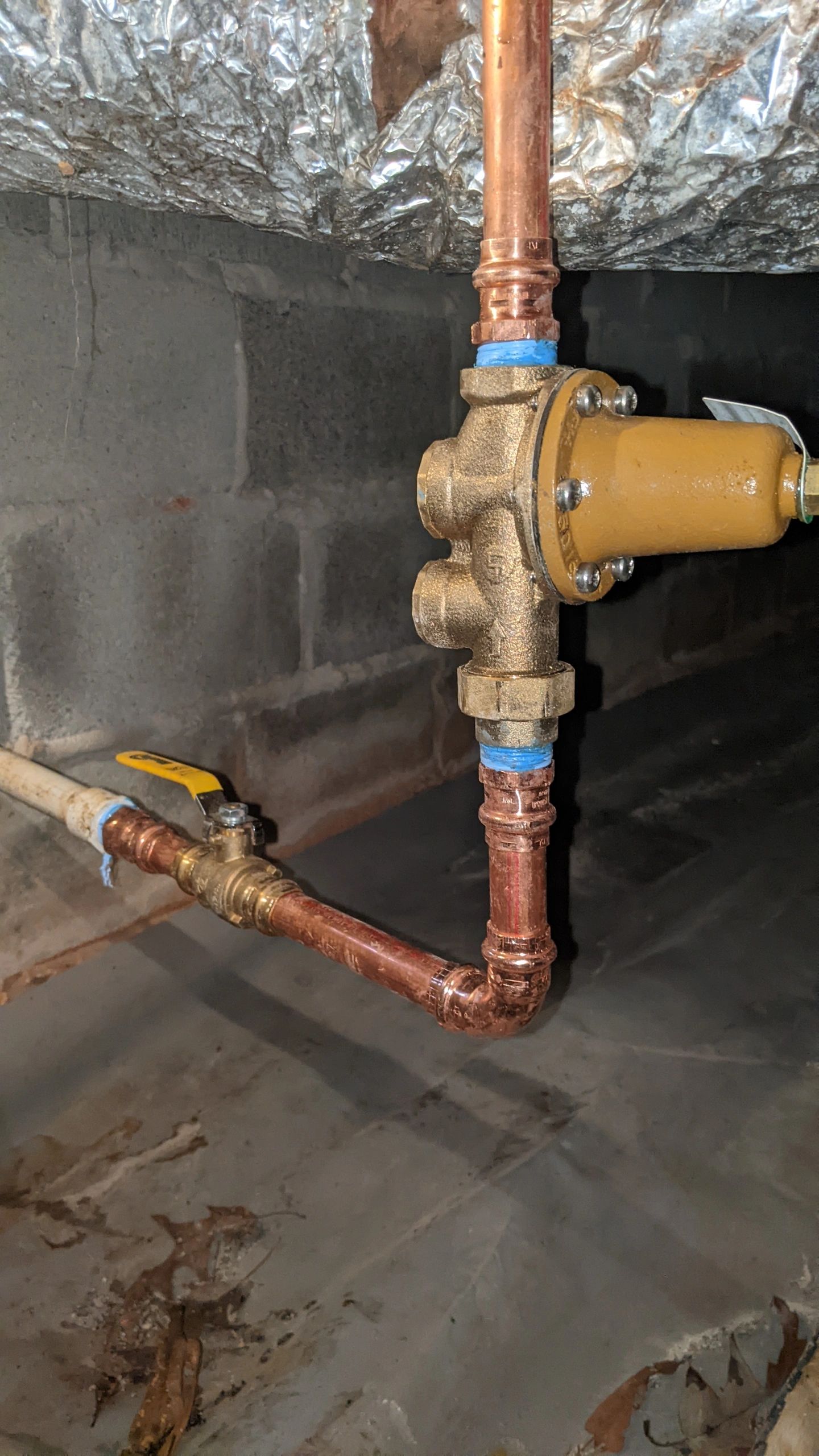 Plumbing pipe work
